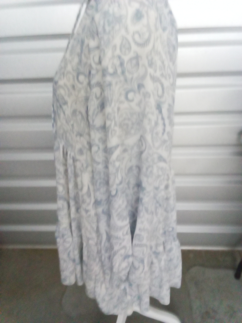 Dress Forum Light Blue Paisley Tiered Maxi Dress